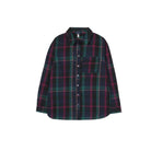 Joules Lorena Longline Brushed Woven Shirt - Navy Check - Women's - View 2