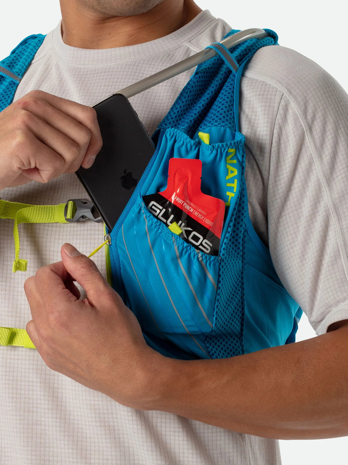 Nathan Pinnacle 12L Hydration Vest. Blue.