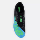 Men's New Balance MD 500 v8. Black/Blue upper. Top view.