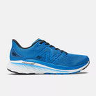 Men's New Balance 860v13. Blue upper. White midsole. Lateral view.
