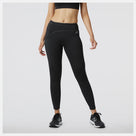 Women's New Balance PMV Kimbia Tights. Black. Front view.