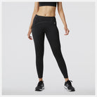 Women's New Balance PMV Kimbia Tights. Black. Front view.