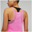 Women's New Balance Impact Tank. Pink. Rear view.