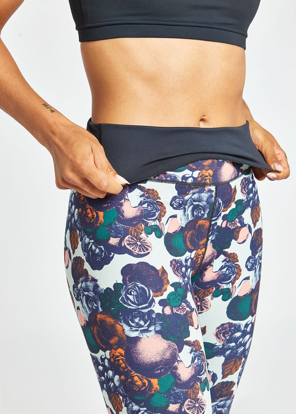 Oiselle, Roll with it Bird Hug Tights, Reversible