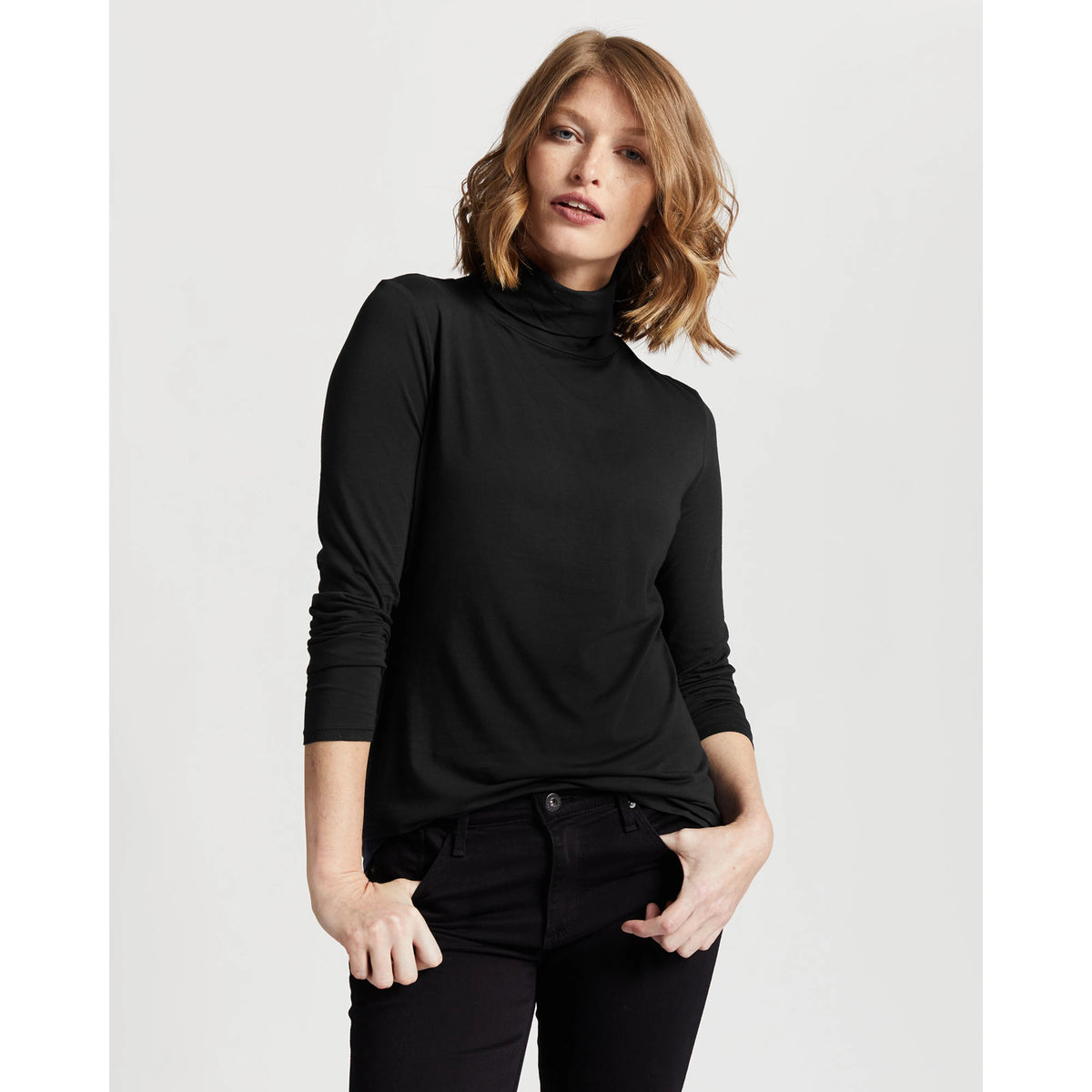 Pendleton Long-Sleeve Turtleneck Jersey Tee Women's