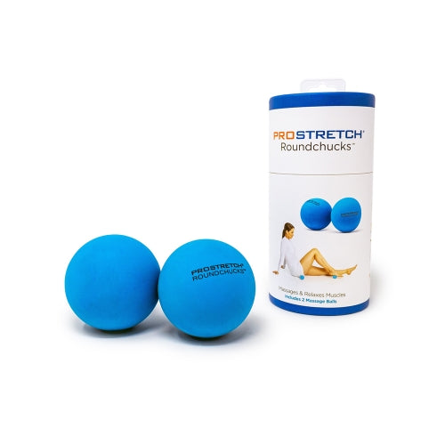 ProStretch Round Chucks Massage Ball. Blue.