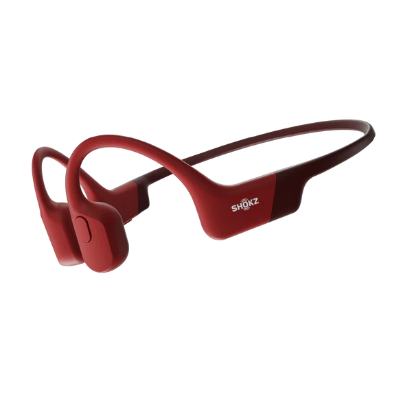 Shokz OpenRun Headphones Red.