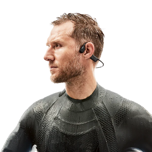 Shokz OpenSwim Headphones Black.
