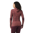 Women's Smartwool Intraknit Max Merino Base Layer Hoodie | Dark Red | Front View