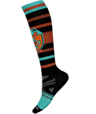 Smartwool Ski Full Cushion Socks | Graphic Design | Black, Orange and neon blue | Calf Height