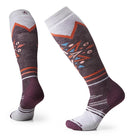 Smartwool Ski Full Cushion Socks | Graphic Design | Purple, White and Orange | Calf Height