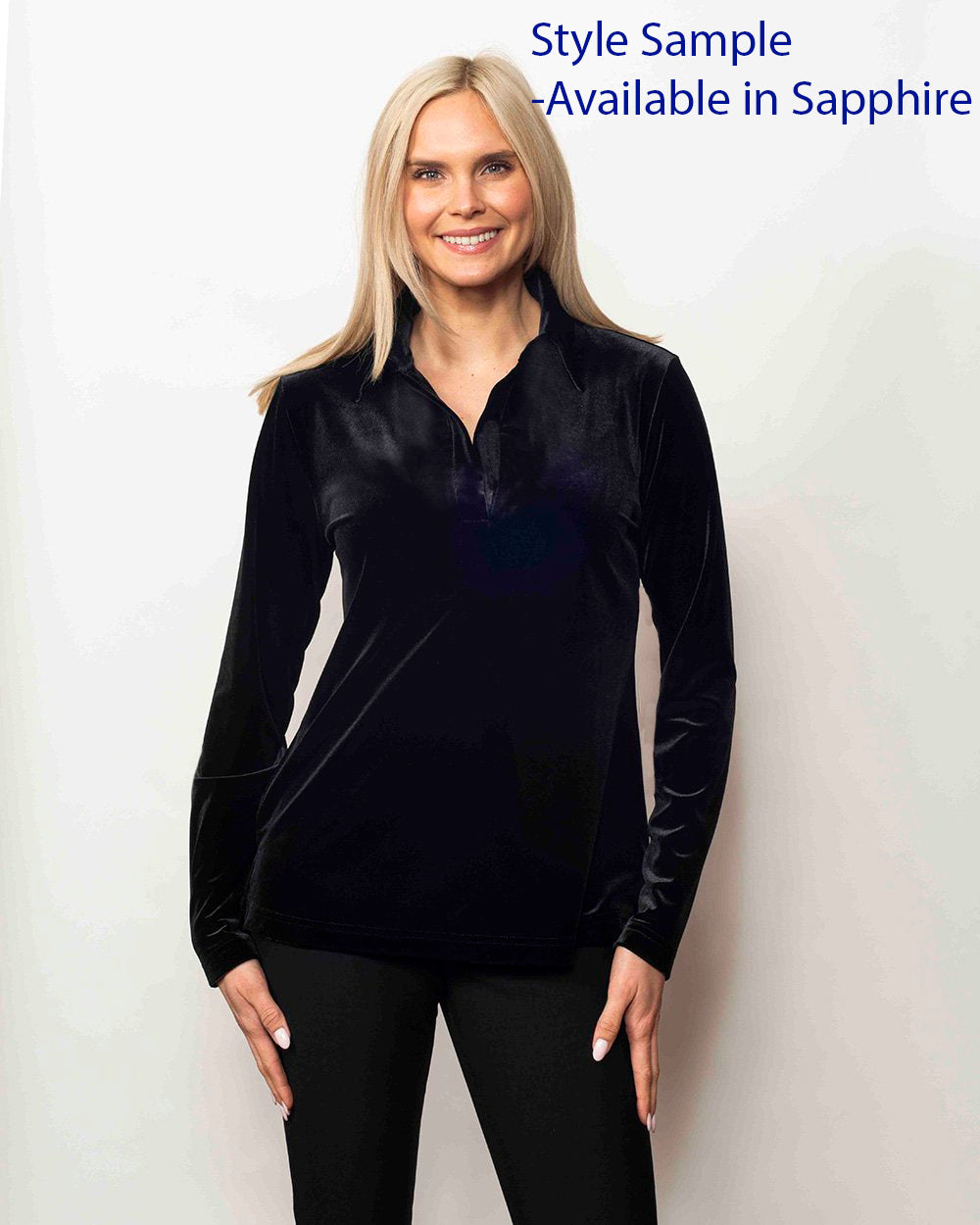 Sno Skins Plushtech Velvet Johny Collar Top Women's