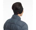 Unisex Saucony Solstice Headband. Black. Rear/Lateral View.