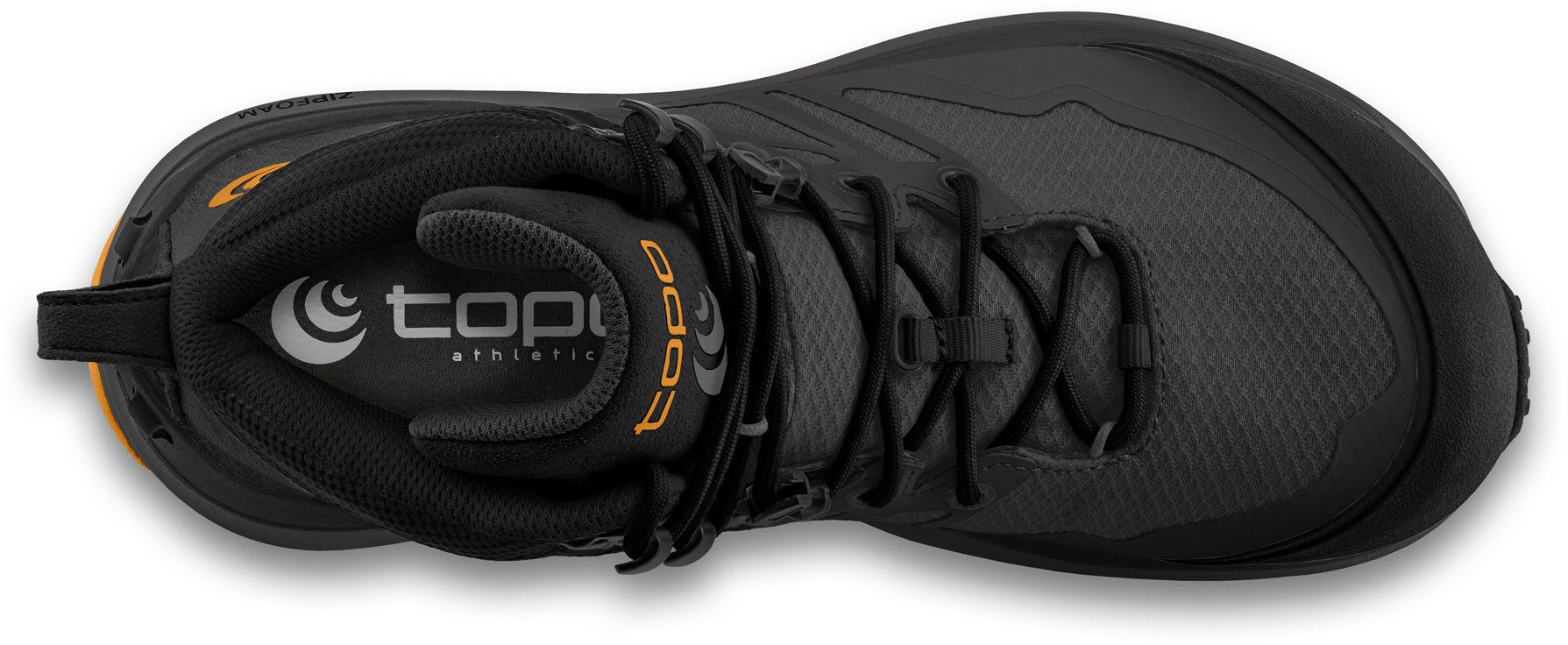 Topo Athletic Men\'s Black and Orange Trail Boots Topo Athletic MTN RACER 2 Trail Running Shoes - Men main image 3