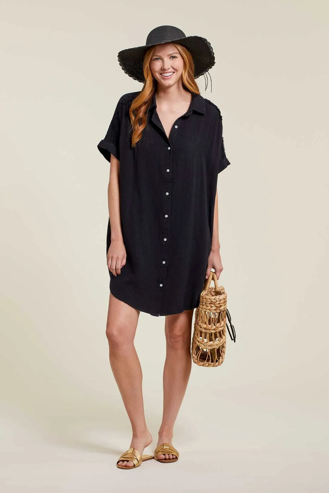 crinkle shirt dress CRINKLE SHIRT DRESS A PERFECT NOMAD