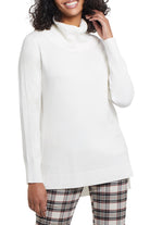 Tribal Tunic Cowl Neck Sweater Women's