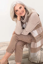 Tribal Wool Vest with Fringe Women's