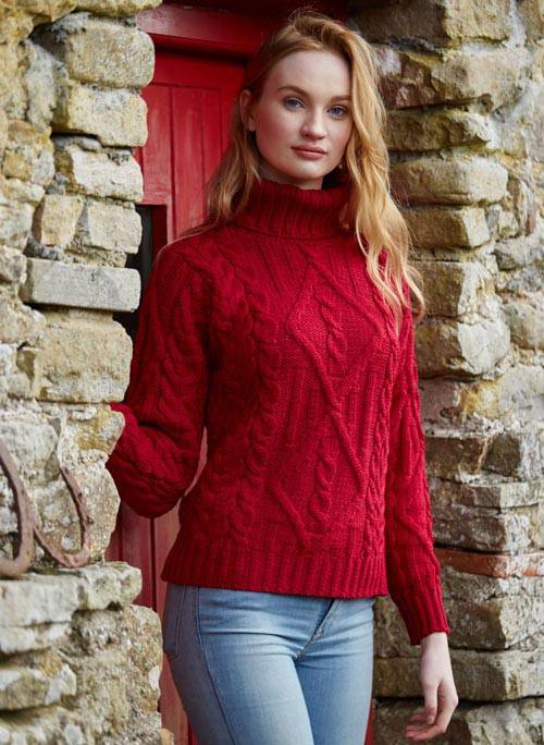 West End Knitwear Traditional Turtleneck Sweater Women's