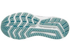 Women's Saucony Omni 21. Grey upper. White midsole. Bottom view.